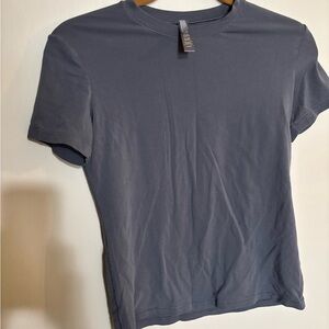 SKIMS Fitted Blue Shirt